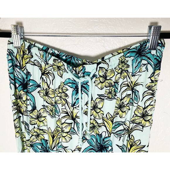 Beach Riot Women's Blue Lagoon Beach Pants Floral Flowy Fabric Wide Leg NWT - Picture 4 of 7